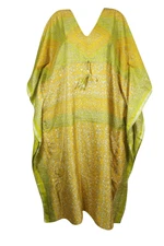 Womens Kaftan Electric Night Gypsy Flowy Party Vacation Gift For Her Dress