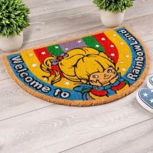 Alfombrilla de puerta brillante oficial Rainbow Brite Welcome To Rainbow Land - Imagen 1 de 2