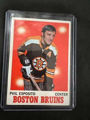 1970-71 Topps Hockey #11 Phil Esposito Boston Bruins - Image 1 of 2