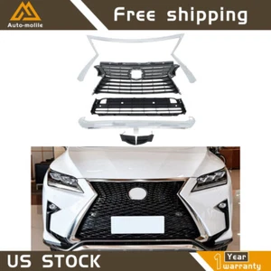 No Camera For 2016-2019 Lexus RX RX350 RX450h Upper Lower Grille Chrome Trim - Picture 1 of 10