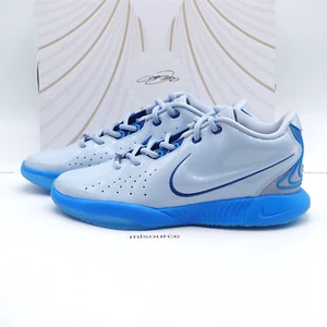 Nike Lebron XXI 21 Basketball Shoes FV1210-400 Blue Size 6.5Y Youth / 8 Women's - Picture 1 of 7