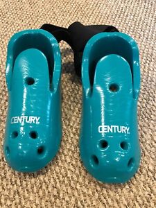 Century Martial Arts Sparring Boots Teal Size 5/6 Karate Tae Kwon Do kids HI TOP