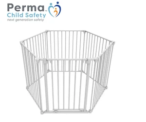 Perma Child Playpen Safety 3 in 1 Barrier Gate 73cm-370cm White - Picture 1 of 3