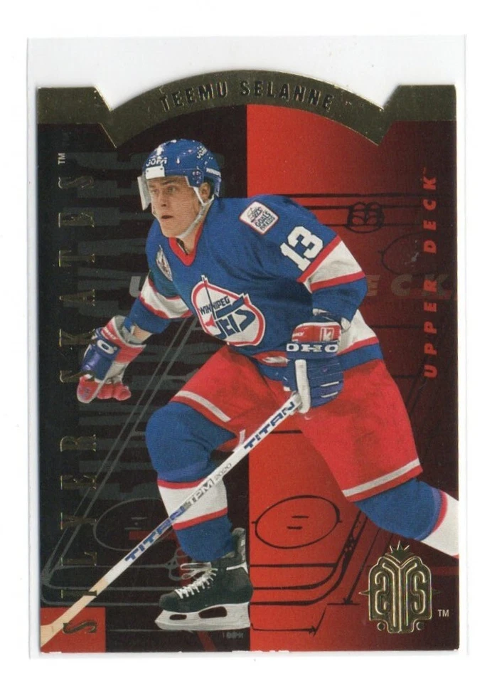 TEEMU SELANNE WINNIPEG JETS  #R2 1993-94 UPPER DECK Silver Skates Gold - Image 1 of 1