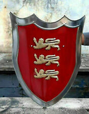 Medieval Knight Templar Heater Shield Lion Waster 24" Shield Hand Halloween