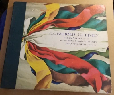 78RPM 12" Victor 4 of 5 discs, Primrose, Boston, Koussevitsky, Harold Italy, E- - Image 1 of 4