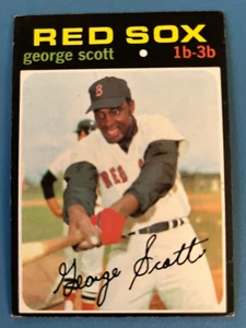 1971 George Scott Topps #9 "Boomer" Boston Red Sox EX J31 - Picture 1 of 2