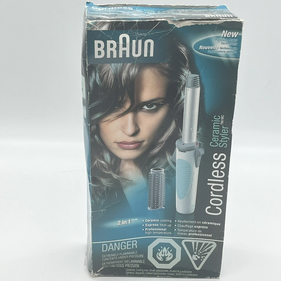 NOB Braun Independent Steam Cordless Styler & 3x Energy Cell Model C 20 S Beauty - Image 1 of 4