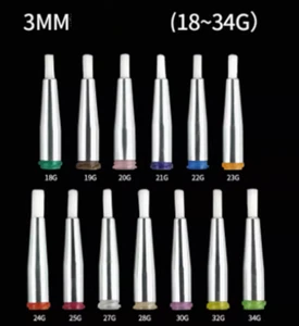 NEW 10pcs  27Ga 3mm  Round mouth brush dispensing syringe needle tips - Picture 1 of 4