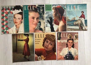 7x Revue ELLE MAGAZINE Années 1947 - 1948 - 1949 Mode Couture Maison etc ... - Picture 1 of 8