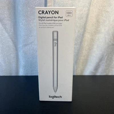 Logitech Crayon for all iPad 2018 Model & Later - Silver (New) - Image 1 of 4