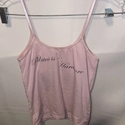 Camiseta sin mangas deportiva rosa Pilates para mujer talla S sujetador de estante Foto 1 de 4