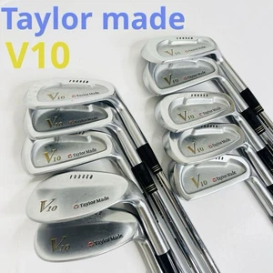 TaylorMade V10 Forged Iron Set 10pcs 3-PW, AW, SW Precision Rifle FM 6.5 Flex S - Picture 1 of 12