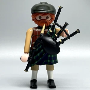 Playmobil Scottish Bagpipe Player Irish Male Musician Bagpiper Adult Figure RARE - Picture 1 of 3