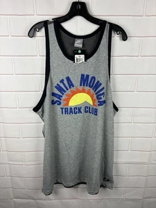 Neu Nike Santa Monica Track Club Stretch Tank Top Shirt grau Gr. XXL 2013 - Bild 1 von 9