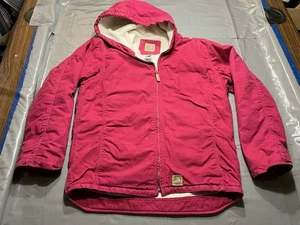 Berne Jacket Youth XL Canvas Sherpa Lined Hooded Work Chore Coat BHJ41RNY - Picture 1 of 10