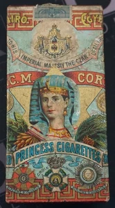 GRECIA - EGIPTO - C.M. Caja de cigarrillos Coray Princess años 1900 zar mercado ruso - Imagen 1 de 2