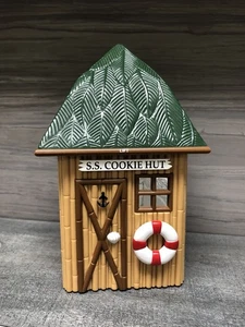 VTG S.S. Cookie Jar 2001 Tiki Hut Plays Musical Theme Song Gilligans Island - Picture 1 of 10