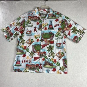 REYN SPOONER LOS ANGELES ANGELS MLB SCENIC BUTTON-DOWN SHIRT XL GENE AUTRY - Picture 1 of 10