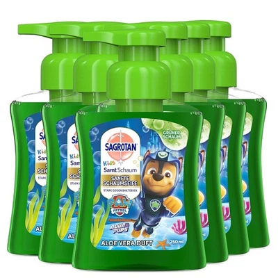 Sagrotan Kids Samt-Schaumseife Aloe Vera Paw Patrol Farbschaum 6x250 ml - Bild 1 von 4