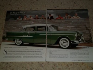 1955-1957 CHEVROLET BEL AIR TWO-TEN ONE-FIFTY AD/ ARTICLE - Picture 1 of 3