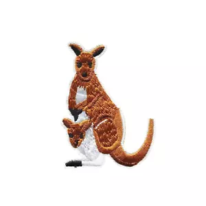 Parche bordado para planchar canguro con Joey - Insignia hágalo usted mismo animal - Imagen 1 de 2