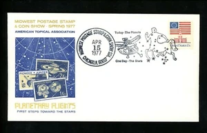 US Postal History Space Pictorial Cancel Craft Sagittarius Stars 1977 Chicago IL - Picture 1 of 2