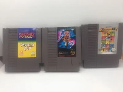 Nintendo NES Game Lot Of 3 Sports: V'ball World Cup Winter Games Track and Field - Image 1 of 2