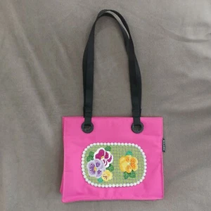 Milano Series Padded Lunch/Tote/Purse HAND-SEWN Floral Motif UNIQUE NWOT - Picture 1 of 12