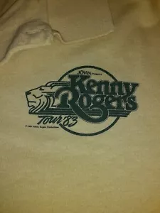 Vintage Original Tour 1983 Kenny Rogers Polo Shirt Size Medium - Bild 1 von 6