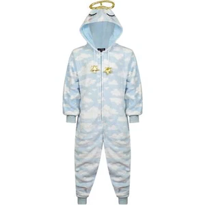 A2Z Girls Boys Angel Costume Xmas Nativity School Play Soft Plush Warm Jumpsuits - Picture 1 of 5