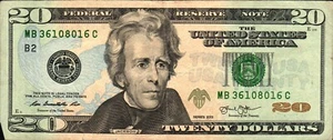 $20 Fancy Radar Flipper Banknote 7 Digits #20-MB36108016C *REDUCED!!!! - Bild 1 von 3