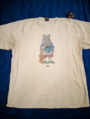 Винтажная рубашка Stussy Skate Rat размер XL - Изображение 1 из 4