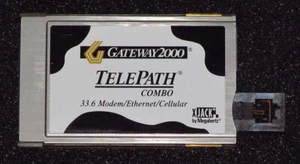 Original USR TelePath Ethernet & Modem Combo PC Card (PCMCIA Card) XJEM3336 - Picture 1 of 2