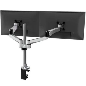Full Motion Dual Monitor Desk Mount with Gas Spring Arms - Picture 1 of 26