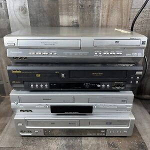 LOT OF 4 DVD/VCR Combo Player Parts/Repair Panasonic, Go Video Symphonic Toshiba