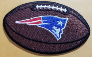New England Patriots Fußball gestickter Aufnäher ca. 2,25 x 3,5 Zoll - Bild 1 von 2