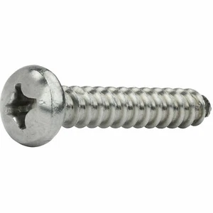 #12 x 1-1/4" Stainless Steel Phillips Pan Head Sheet Metal Screws.Qty:50 pcs - Picture 1 of 4