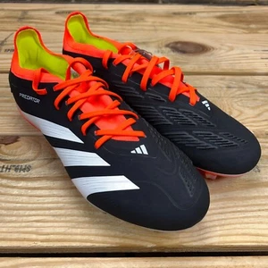 Adidas Predator Pro FG Soccer Cleats IG7777 Black White Solar Red - Picture 1 of 26