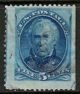 Sc #179/185 HUGE MARGIN ARROW STRADDLE 5 Cent Taylor Banknote 1875-79 US 81E26 - Picture 1 of 2