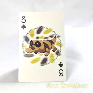 Pokémon BW Playing Card Poker Game - Sandile Card 3.5in Unova Nintendo 2010 - Picture 1 of 2