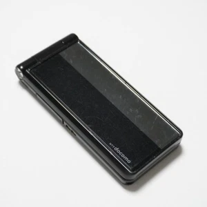 Docomo P-01E Black Flip Phone cell phone garakei jp - Picture 1 of 17