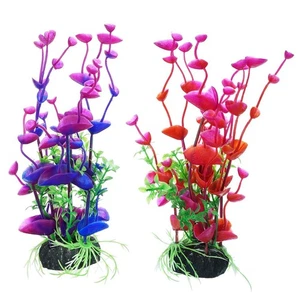 2 pezzi di piante artificiali in plastica per acquario per la decorazione di - Foto 1 di 5