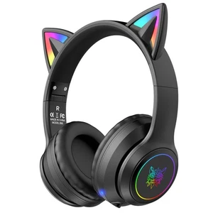 Cat Ear Bluetooth Headphones for Kids & Adults, 55H Play Time, Wireless Folda... - Picture 1 of 8