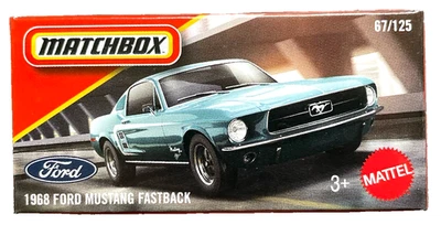 Matchbox 1968 Ford Mustang Fastback 67/125 Power Grabs 1:64 Modellauto Muscle US - Bild 1 von 4