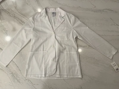 Cherokee Project White Lab Coat Uniforms, Woman’s Size MED with Pockets - Image 1 of 4