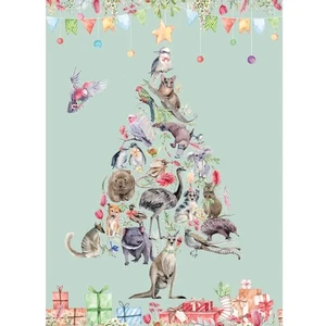 Arbusto de tela de acolchado de retazos Navidad panel como nuevo 80x110 cm - Imagen 1 de 4