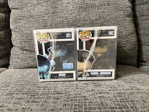 Funko Pop! Vinyl: Solo Leveling - Iron & Sung Jinwoo W/ Protectors PRESALE - Picture 1 of 6