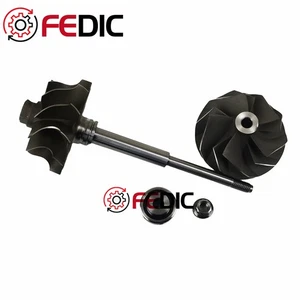 Turbo shaft and wheel 452047 for Ford Nissan 2.7 TD 74Kw 92Kw TD27 TD27E LLK - Picture 1 of 7