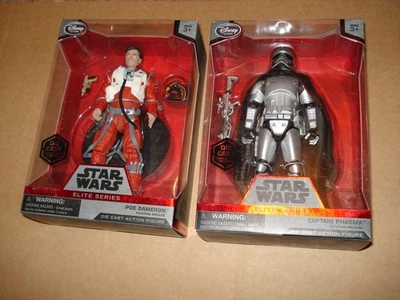 Star Wars Disney Exclusiva Serie Elite "Poe Dameron y CAPITÁN PHASMA" Die-cast Foto 1 de 4